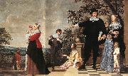 OOST, Jacob van, the Elder Portrait of a Bruges Family a Sweden oil painting artist